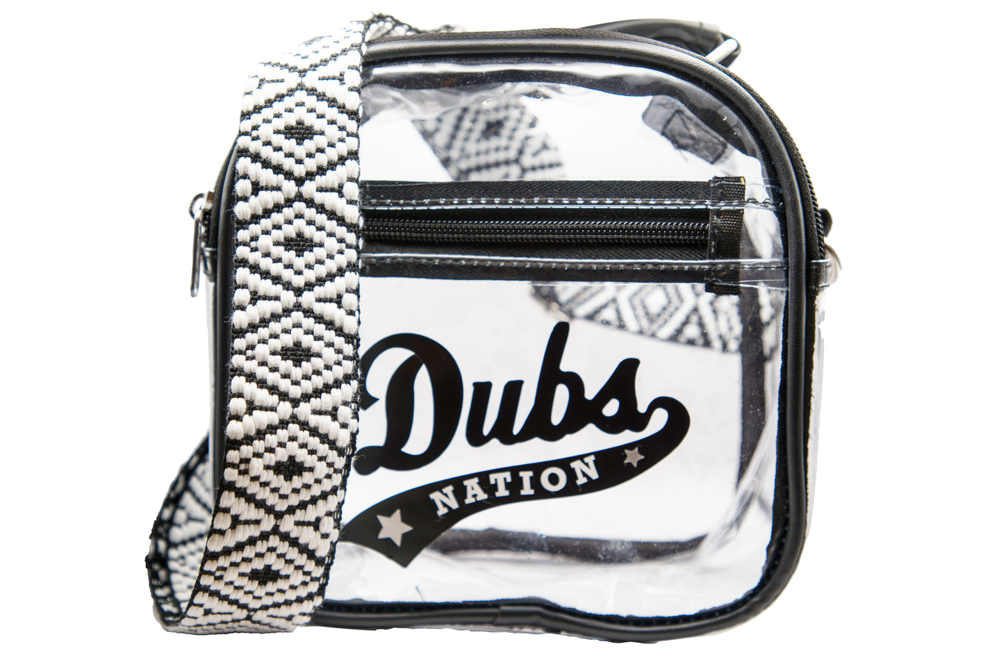 Jazz up your style with a black and white strap