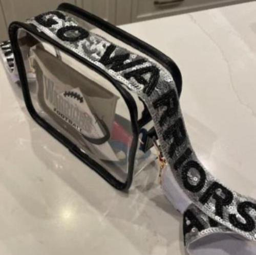 Sequin Go Warriors Purse Strap